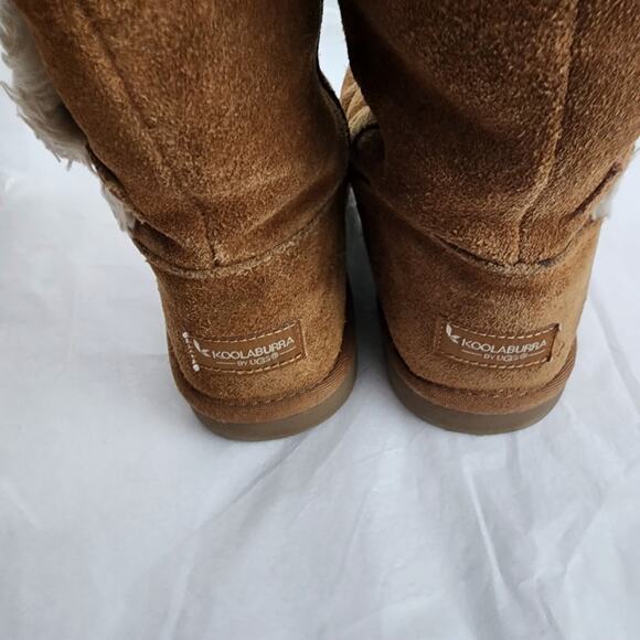 Koolaburra By UGG Boots Youth 4 Women's 6 Kinslei Tall Shearling Brown Comfort - Picture 5 of 10